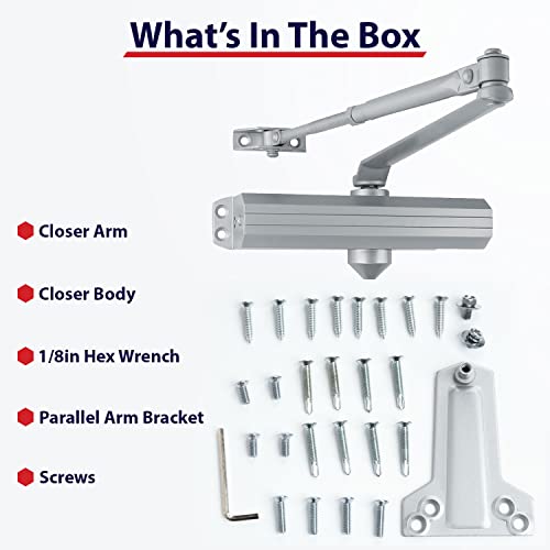 Door Closer Commercial Storefront Doorway Duronotic Bronze Finish 6