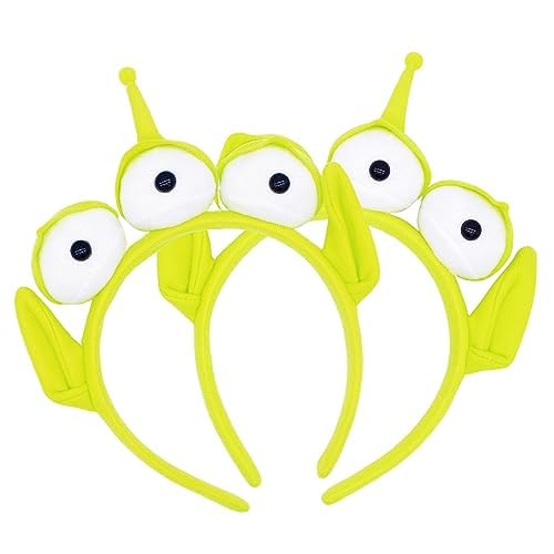Photo 1 of 2 PC Alien Headband Adult, Alien Headbands Three-eyed Headband Monster Toy Plush Headwear Hat Accessories for Party Girls and Children
