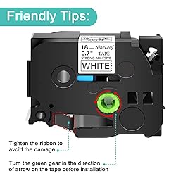 NineLeaf 2 Pack Compatible for Brother P-Touch