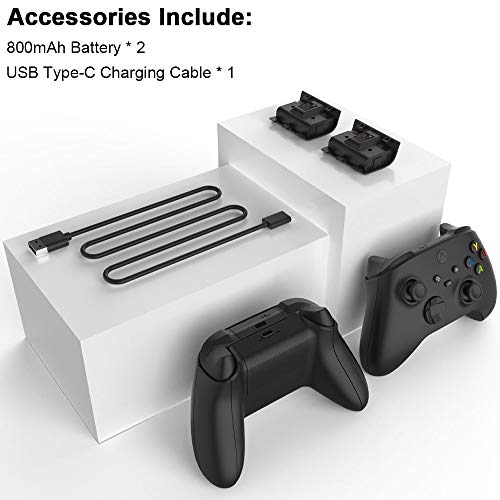 Xbox Series Controller Battery Pack, Joso 2 Pack 800mAh Rechargeable