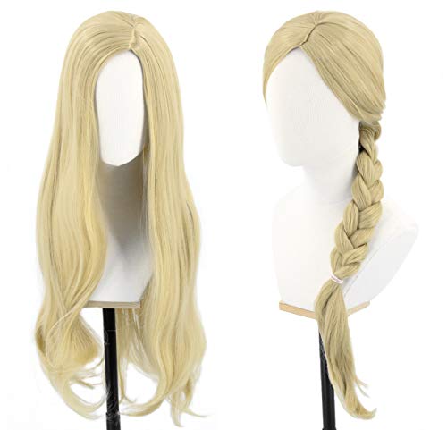 Topcosplay Long Wavy Blonde Wig