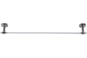 Omabeta Wall Mounted Minimalist Acrylic Towel Holder Rod for Bathroom Organization Accessories White Light Luxury for Home (6