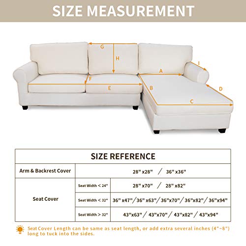 EasyGoing Super Soft Plush Couch Cover, AntiSlip Sectional Couch