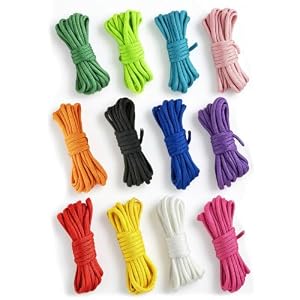 YINKE パラコード テントロープ 4mm 長さ3m 12色セット キャンプ アウトドア