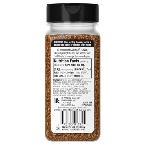 MCCORMICK GRILL MATES BROWN SUGAR BOURBON SEASONING, 13.5 OZ