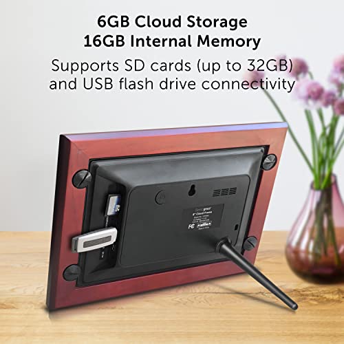 Eco4Life 8 Wifi Digital Photo Frame With Touchscreen Ips Lcd Display at