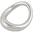 Cock Ring Metal Penis Ring is Sleek and Comfortable Cock Rings for Men Made of Medical Grade Stainless Steel Penis Rings There are 4 Different Sizes Arc Ring Without Edges (Silver White 02, 1.9 in)