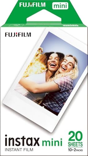 FUJIFILM Instax Mini instant film, white border, 20 shot pack, suitable ...