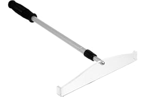 Beavorty Telescopic Metal Poker Chip Rake Collector Tool for Games and Board Game Chip Collection, Silver