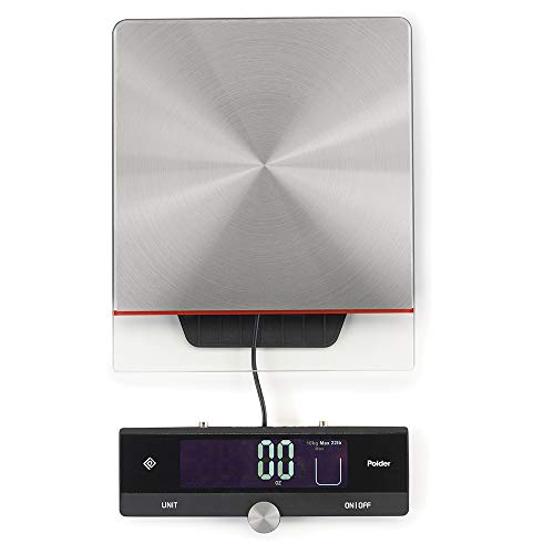 Polder Digital Stainless Steel Kitchen Scale, 22 Lb Capacity on Galleon