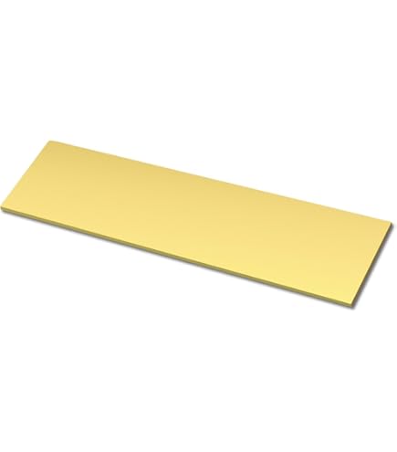 1/4" X 2" X 14" C360 Brass Flat Bar – Solid Half Hard Rectangle Stock – USA Made