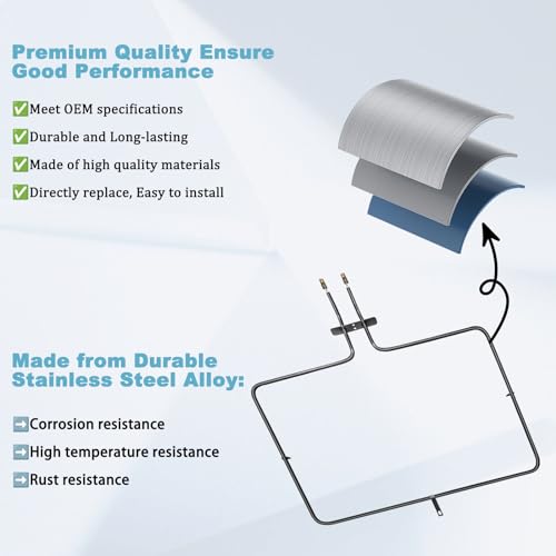 W10779716 Bake Element Replacement Bake and Broil Elements- Compatible with Whirlpool KitchenAid Maytag Oven Heating Element - Replaces W10289097, AP5970727, PS11703285, W10774342, 4161369