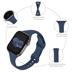 Slim Thin Narrow Bands Compatible with Apple Watch