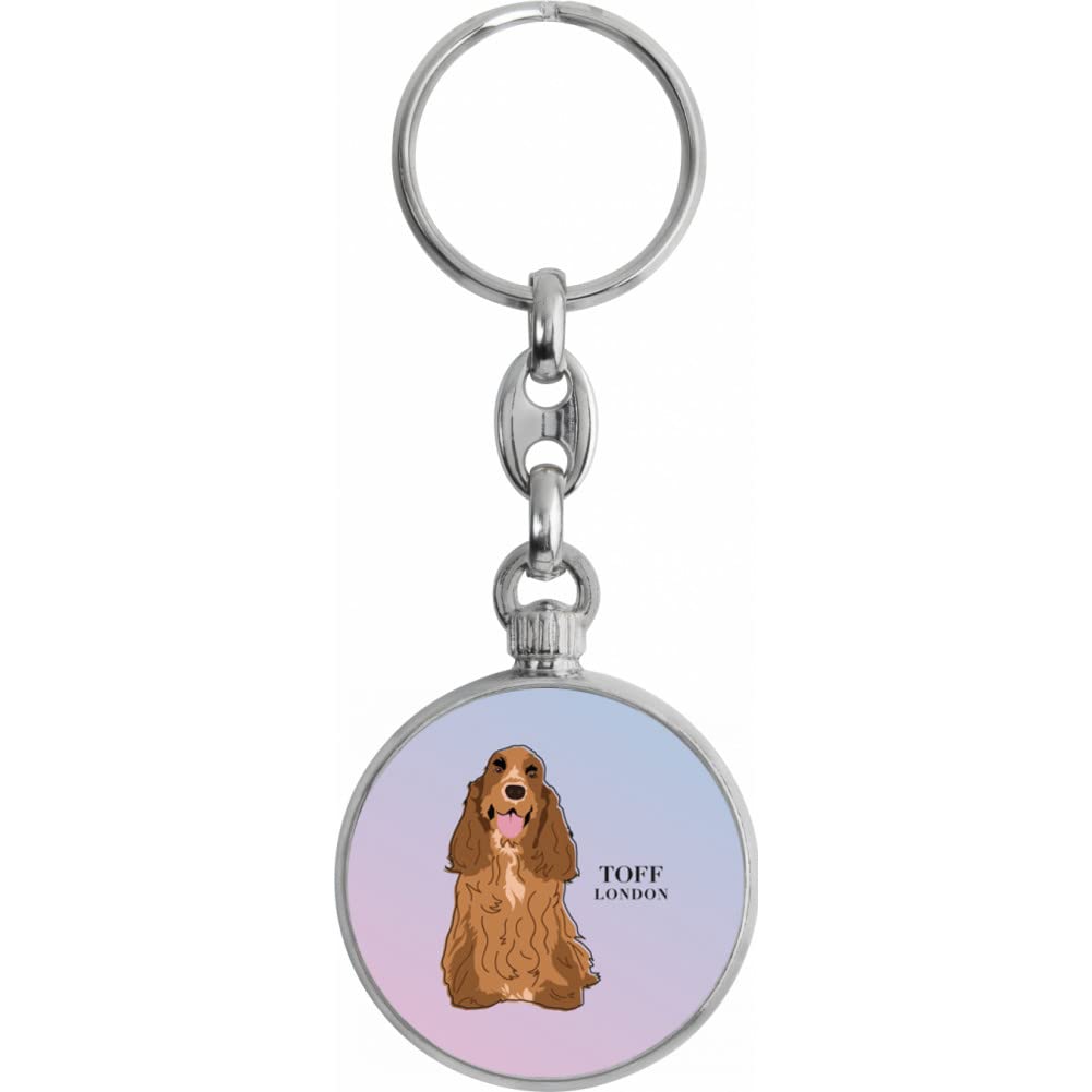Toff London Brown Cocker Spaniel Dog Keyring