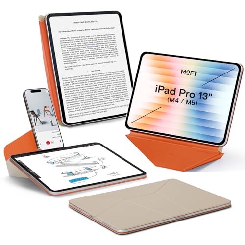 MOFT Dynamic Folio Hülle für 13" iPad Pro (M4 2024/M5 2025), Schlanke Magnetische Tablet Hülle mit Ständer und über 20 Betrachtungswinkeln, Auto Wake/