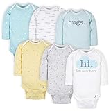 GerberUnisex Baby6 Pack Long-Sleeve Onesies