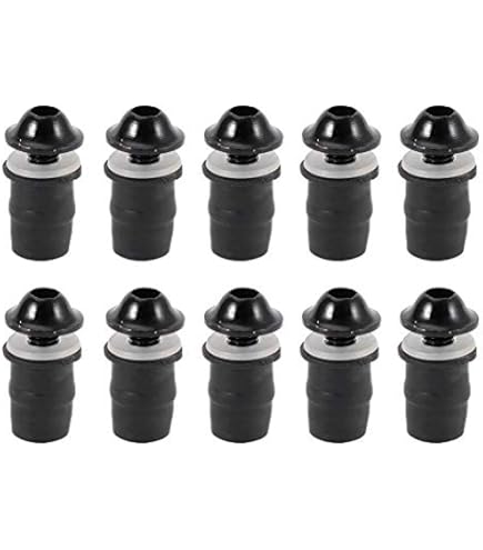 Tuercas De Goma Para Motocicleta - Pack De 10, M6x0.8mm, Latón Con Insertos De Goma, Para Parabrisas Y Carrocería