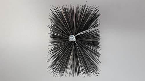 Chimney Brush Schornsteinbürste Wire Brush Boiler Brush Kaminofenbürste Fireplace Broom Pipe Brush Angular from Formstabilem Steel Wire Kaminkehrerqualität - 50x100mm
