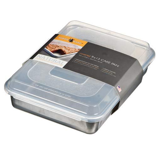 Nordic Ware Natural Aluminum Commercial Cake Pan with Lid