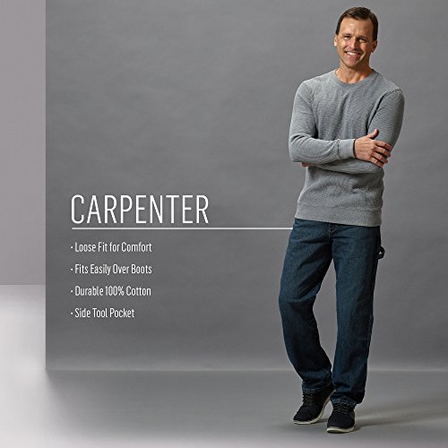 Wrangler Rugged Wear Men's Carpenter Jean ,Vintage Indigo,52x30 in