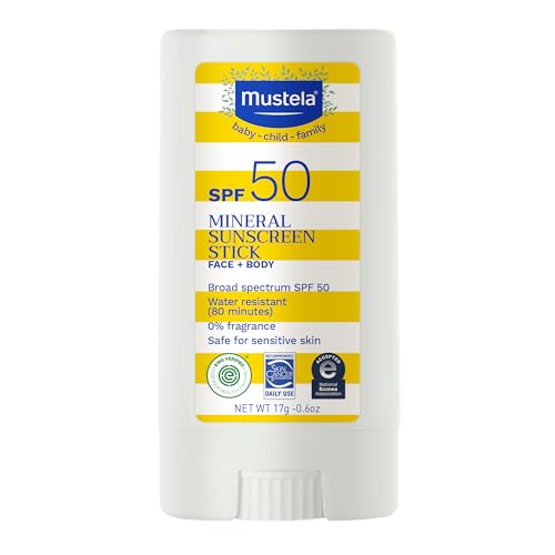 Mustela Baby Mineral Sunscreen Stick SPF 50 Broad Spectrum - Face & Body Sun St…