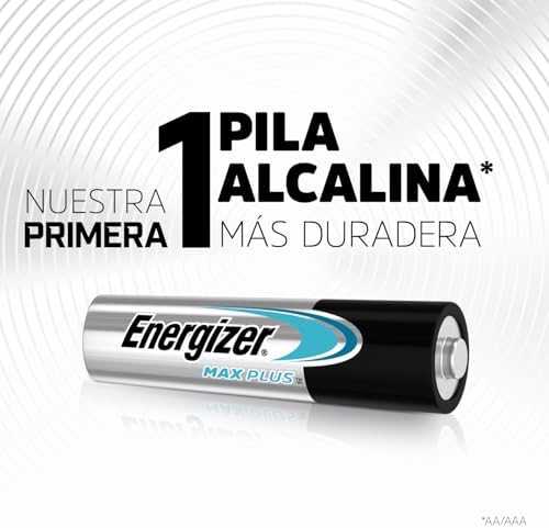 MAX Plus - Pilhas AAA (Pack de 10) Baterias Alcalinas de 1,5V - Energia que Dura 130% Mais - Acessórios para Computador e Casa Inteligente - Embalagem 100% Reciclável - Vida útil de 15 anos
