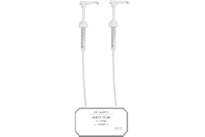 Syrup Pump (2 Pack) for Starbucks and Fontana 1 Liter, 750ml Syrups - Works with all flavors including Vanilla, Brown Sugar, Classic, Etc - By Dr. Variety