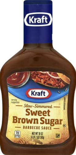 KRAFT SWEET BROWN SUGAR SLOW-SIMMERED BARBECUE BBQ SAUCE, 18 OZ BOTTLE