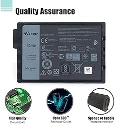 BOWEIRUI 7WNW1 Laptop Battery Replacement for Dell