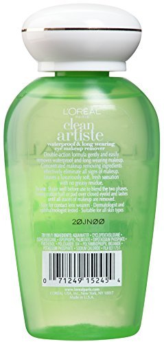 L’OREAL PARIS CLEAN ARTISTE WATERPROOF & LONG WEARING EYE MAKEUP REMOVER 4 OZ