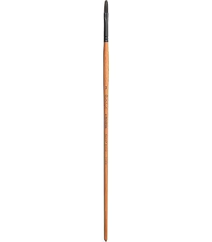 Princeton Series 6500 Aspen Synthetic Brush - Size 4, Short Angle Bright Long Handle