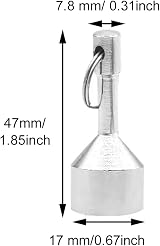 QOTSTEOS 2pcs Strong Neodymium Pocket Keychain Magnets Brass Jewelry Tester 17mm view 5