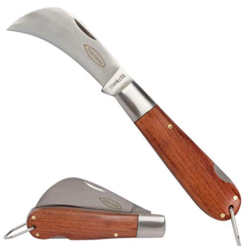 Truly Garden Folding Garden Knife. This Hawkbill Blade is Curved Making