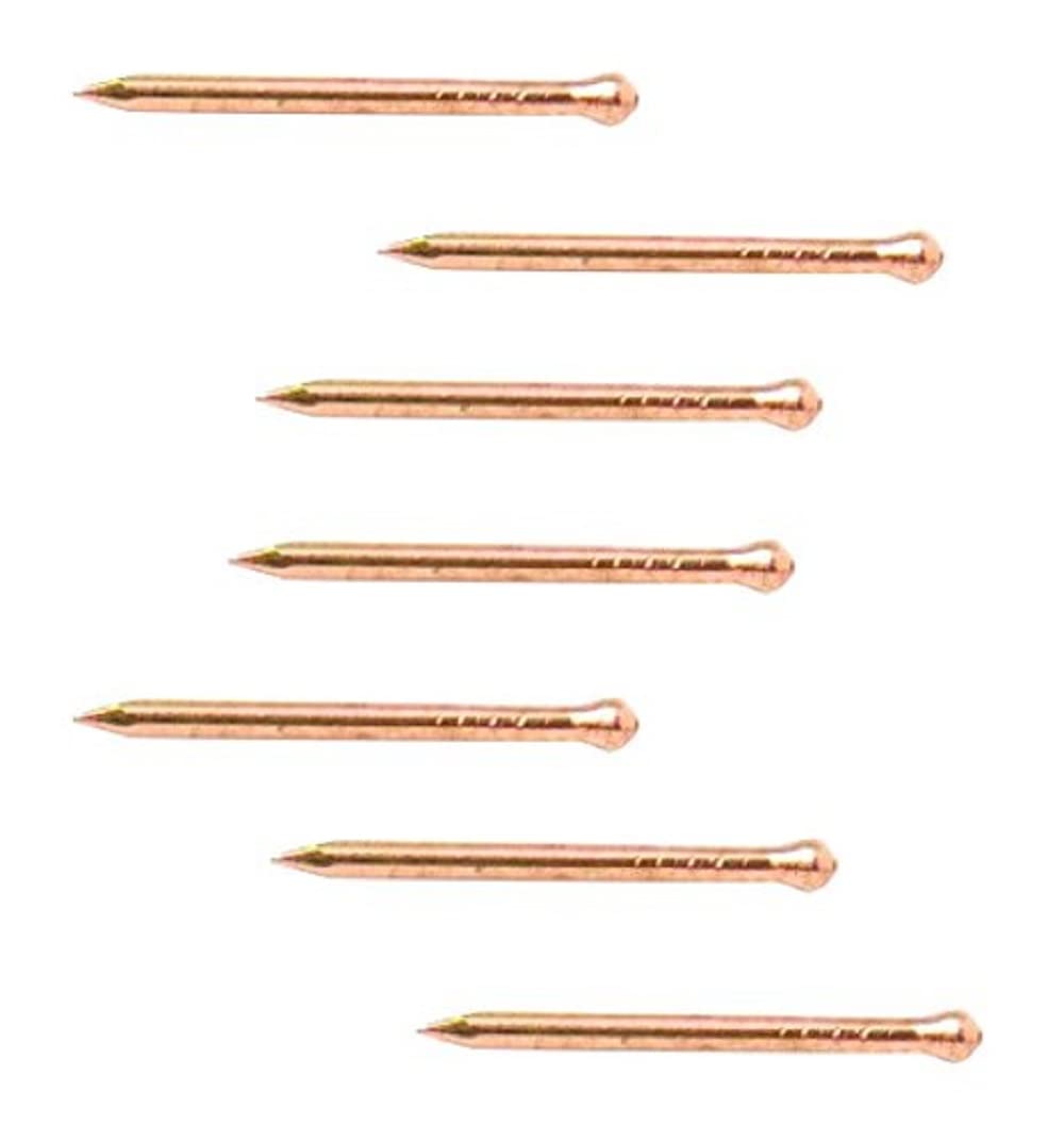 Merriway BH03596 (25 gm) 25mm (1 inch) Coppered Hardboard Pin 25 mm - Pack of 25 gm