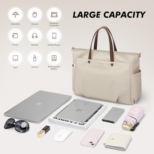 GOLF SUPAGS Laptop Shoulder Bag 15.6 Inch Laptop Bag Carrying Bag for Women Stylish Work Travel Bag