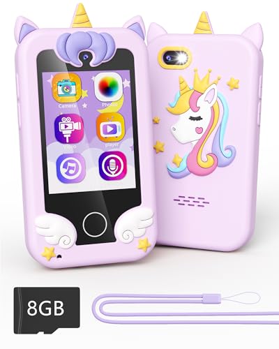 Phone Toy for Kids, Gifts and Toys for Girls and Boys Ages 3-8 (Purple)