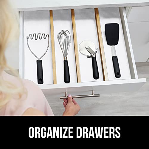 Gorilla Grip Slip Resistant Drawer and Shelf Liner, Non Adhesive Water