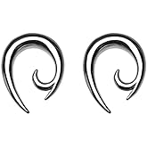 Pierced Owl 316L Stainless Steel Hook Hanging Tapers, Sold as a Pair