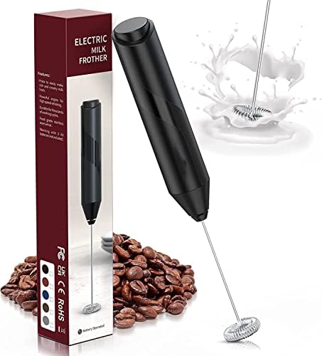 UNIONDIVE Handheld milk frother, battery powered coffee beverage