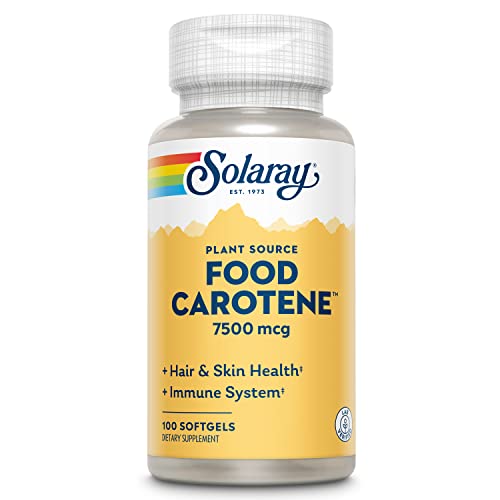 Solaray Food Carotene, Vitamin A as Beta Carotene 25000IU Carotenoids