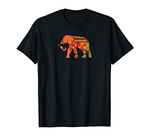 Kente VibesAfrican Elephant Kente Style Classic Ghana African T-Shirt