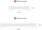 Aolso Cot Bumper 2Pcs Breathable Mesh Crib Rail Cover Triangle view 2