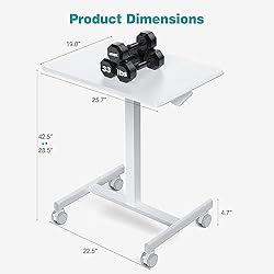 DUMOS Standing Height, Mobile Portable Rolling