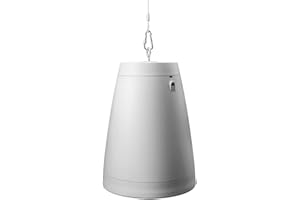 OSD Audio Nero ARC 8 Professional Hanging Pendant Speaker 200W, 8" Graphite Cone / 1” Silk Dome Tweeter, for Home or Commercial Applications, Safety Cable Suspension, Hardware Included (White)
