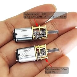 2Pcs DC 12V 1000RPM GA12 N20 High Torque Motor