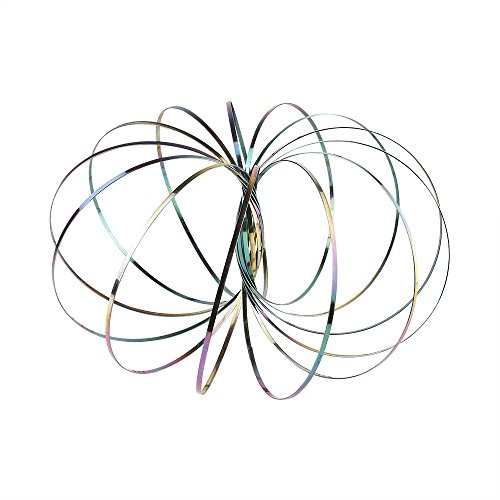 JBBERTH Flow Ring Kinetic 3D Spring Toy DE Kinetic Educational Magic Spring Toy for Kids and Adults Creative Gift(Color)