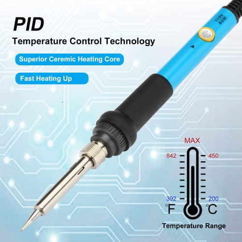 10in1 Soldering Gun Kit, BOHOOLs Premium Solder Gun for Electrical