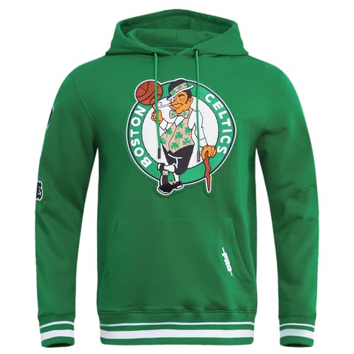Pro Standard Mens NBA Boston Celtics Retro Classics Pull Over Hoodie Kelly Green