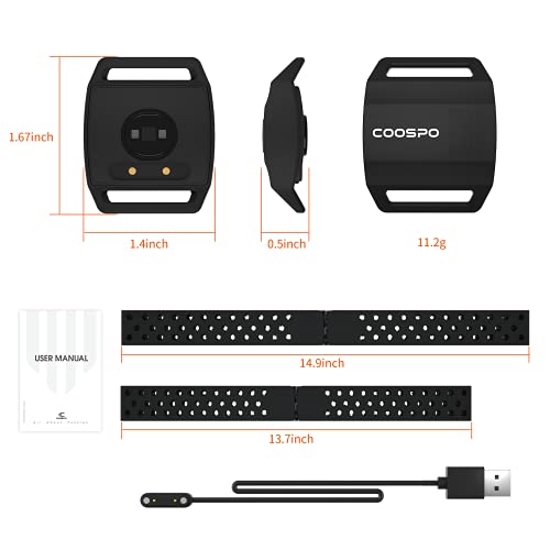 COOSPO Bluetooth Heart Rate Monitor Armband ANT+ Heart Rate Monitor