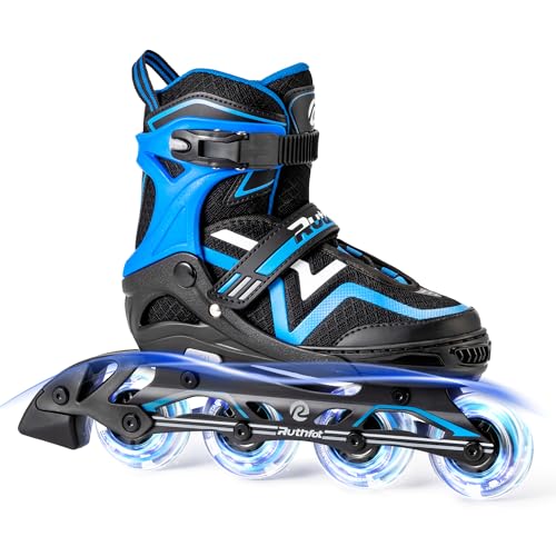 Ruthfot Verstellbare Inline Skates für Kinder Jungen und Mädchen